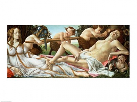 Picture of Posterazzi BALXIR3459 Venus & Mars C.1485 Poster Print by Sandro Botticelli - 24 x 18 in.