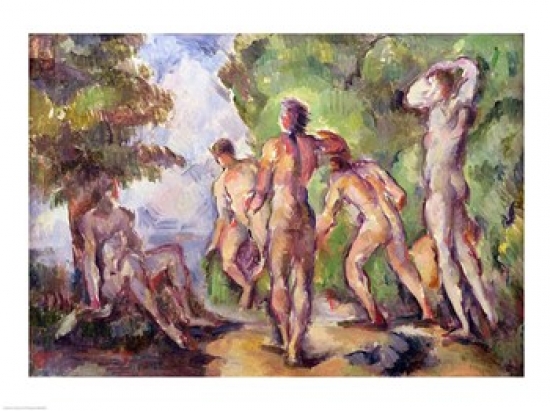 Bathers Poster Print by Paul Cezanne - 24 x 18 in.