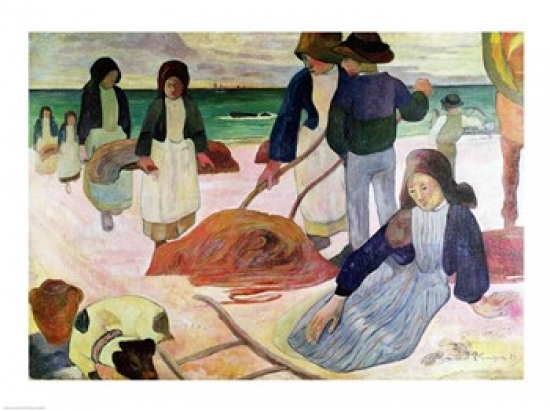 Picture of Posterazzi BALXIR4611LARGE Seaweed Gatherers 1889 Poster Print by Paul Gauguin - 36 x 24 in. - Large