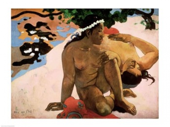 Picture of Posterazzi BALXIR37560LARGE Aha oe Feii Are You Jealous 1892 Poster Print by Paul Gauguin - 36 x 24 in. - Large