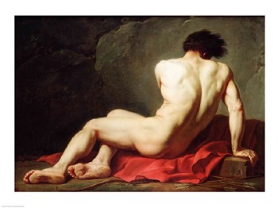 Patrocles Poster Print by Jacques-Louis David - 24 x 18 in.