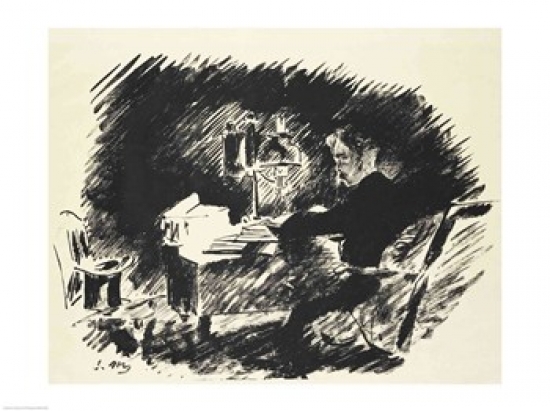 Le Corbeau Poster Print by Edouard Manet - 24 x 18 in.