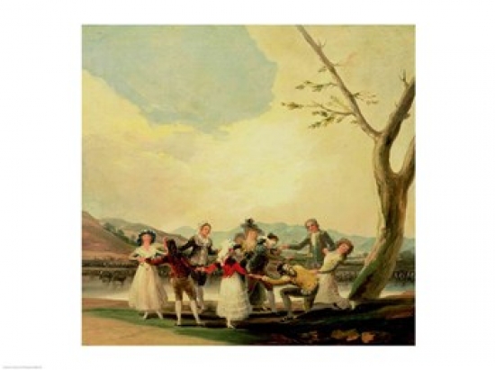 Blind Mans Buff Poster Print by Francisco De Goya - 24 x 18 in.