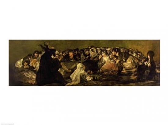 Picture of Posterazzi BALXIR38640 The Witches Sabbath Poster Print by Francisco De Goya - 24 x 18 in.