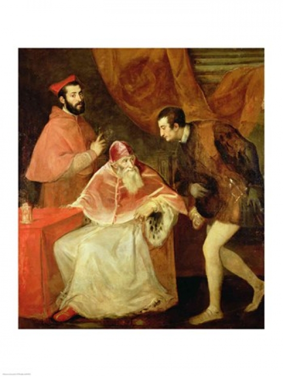 Pope Paul III Poster Print by Titian - 18 x 24 in.