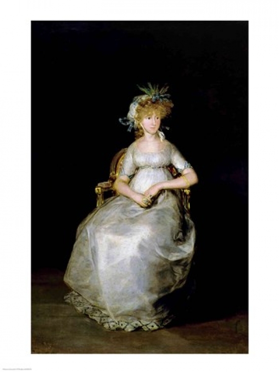 Picture of Posterazzi BALXIR61076LARGE Portrait of Maria Teresa Poster Print by Francisco De Goya - 24 x 36 in. - Large