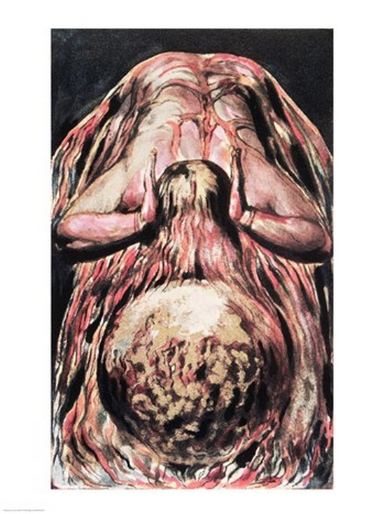 Book of Urizen Blakes Retelling of The Creation of Eve in The Creation of Enitharmon Print by William Blake - 18 x 24 in.