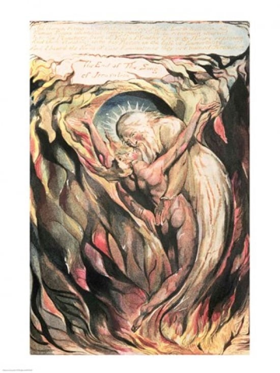 Jerusalem The Emanation of The Giant Albion All Human Forms Poster Print by William Blake - 18 x 24 in.