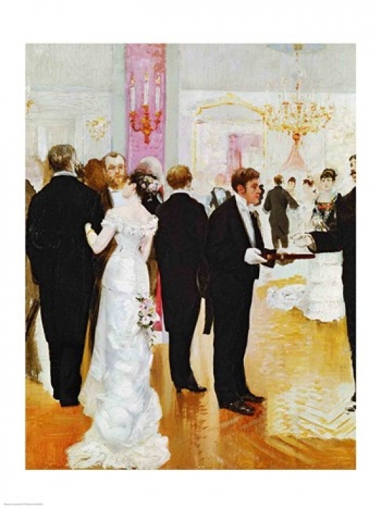 The Wedding Reception Poster Print by Jean Beraud - 24 x 36 in. - Large