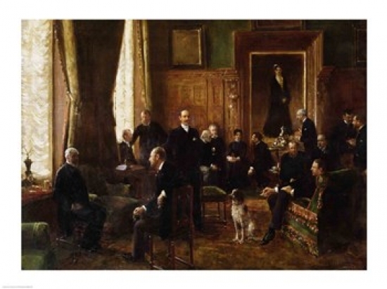 Picture of Posterazzi BALXIR63432LARGE The Salon of The Countess Potocka 1887 Poster Print by Jean Beraud - 36 x 24 in. - Large