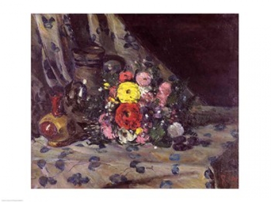 Picture of Posterazzi BALXIR66154 Bouquet of Yellow Dahlias Poster Print by Paul Cezanne - 24 x 18 in.