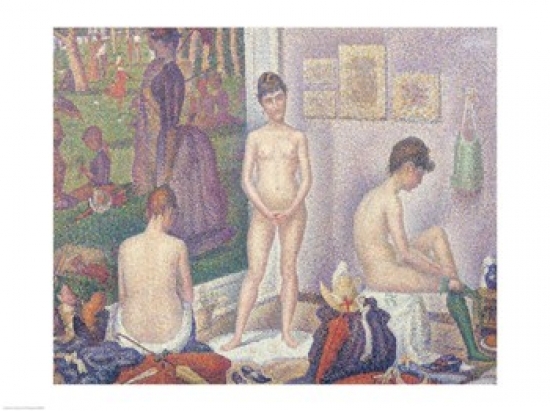 Picture of Posterazzi BALXIR699LARGE The Models 1888 Poster Print by Georges Seurat - 36 x 24 in. - Large
