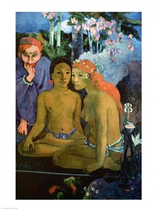 Picture of Posterazzi BALXIR7025LARGE Contes Barbares 1902 Poster Print by Paul Gauguin - 24 x 36 in. - Large