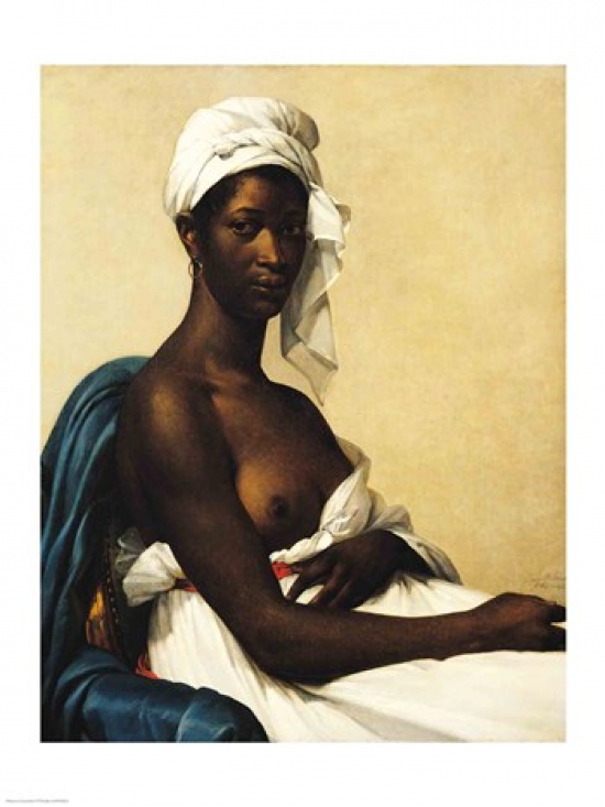 Picture of Posterazzi BALXIR68510 Portrait of A Negress Poster Print by P.H. Benoist - 18 x 24 in.