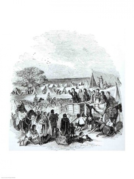 Joseph Smith Preaching in The Wilderness Poster Print - 24 x 36 in. - Large
