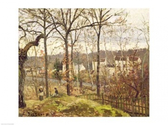 Picture of Posterazzi BALXIR8079LARGE Winter Landscape at Louveciennes C.1870 Poster Print by Camille Pissarro - 36 x 24 in. - Large