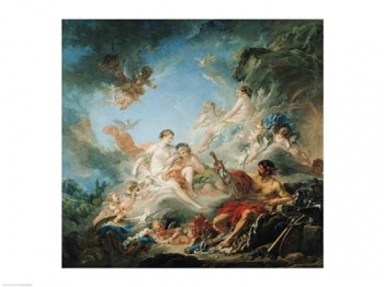 Picture of Posterazzi BALXIR82805 The Forge of Vulcan Poster Print by Francois Boucher - 24 x 18 in.