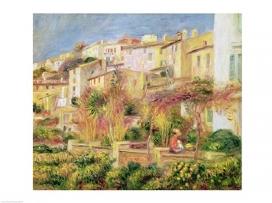Picture of Posterazzi BALXIR83702LARGE Terrace in Cagnes 1905 Poster Print by Pierre-Auguste Renoir - 36 x 24 in. - Large