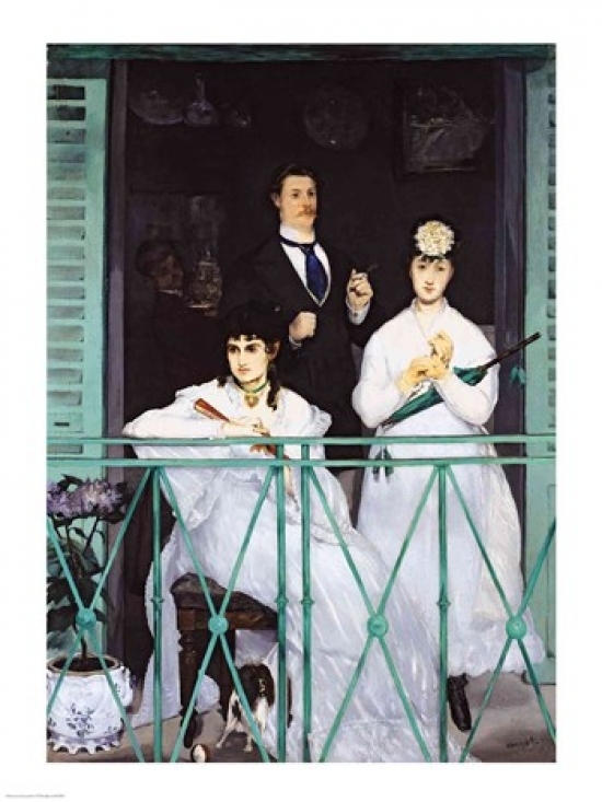 The Balcony Poster Print by Edouard Manet - 24 x 36 in. - Large
