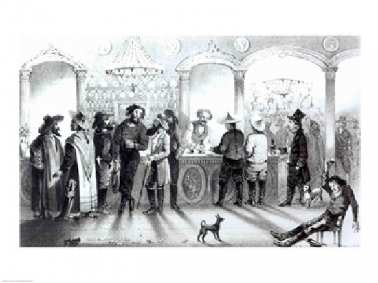 Picture of Posterazzi BALXJF103764LARGE The Bar of A Gambling Saloon Poster Print - 36 x 24 in. - Large