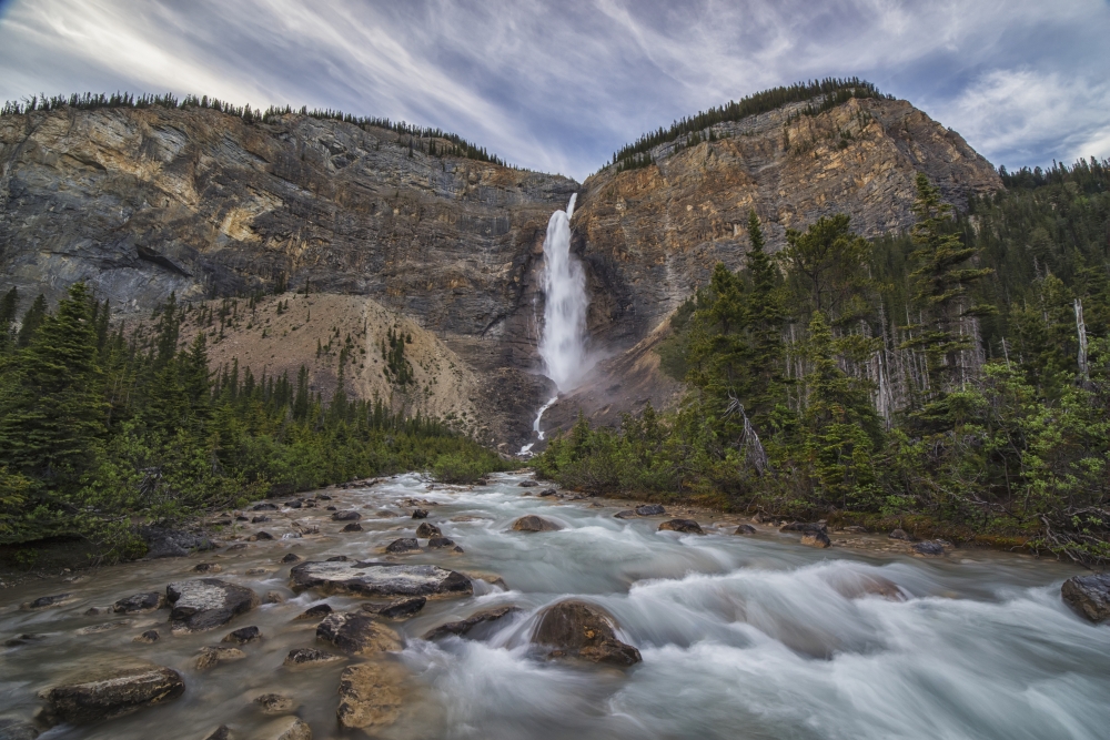 DPI12252409LARGE Takkakaw Falls Yoho National Park - British Columbia Canada Poster Print - 38 x 24 in. - Large