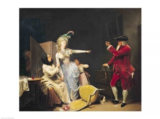BALXIR137992LARGE The Jealous Old Man 1791 Poster Print by Louis-Leopold Boilly - 36 x 24 in. - Large