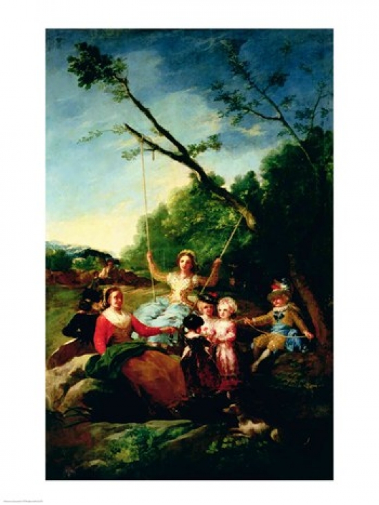 BALXJL61079 The Swing Poster Print by Francisco De Goya - 18 x 24 in.