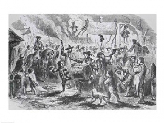 The Stamp Act Riots at Boston Poster Print - 36 x 24 in. - Large
