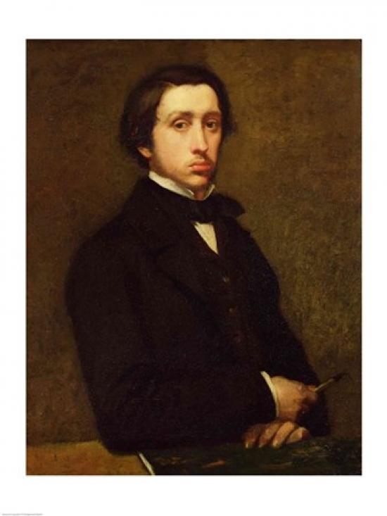Self Portrait 1855 Poster Print by Edgar Degas - 24 x 36 in. - Large