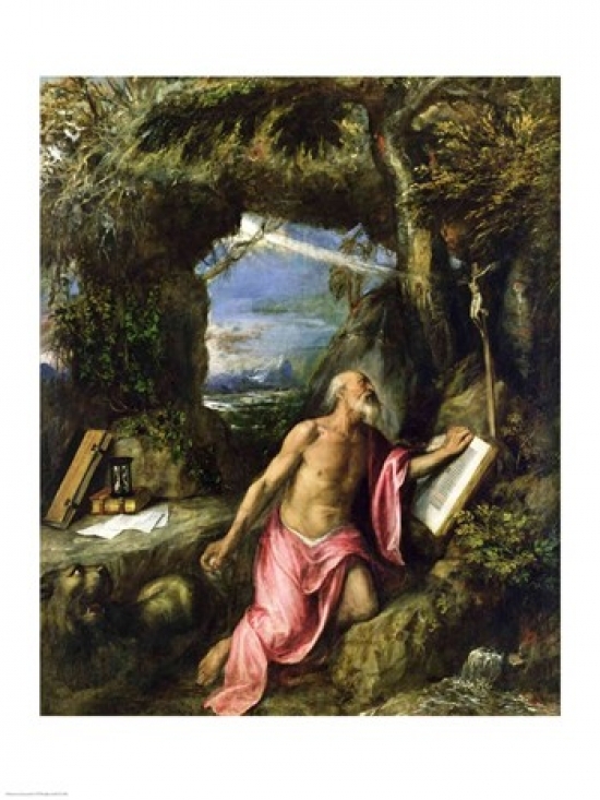 St. Jerome Poster Print by Titian - 24 x 36 in. - Large