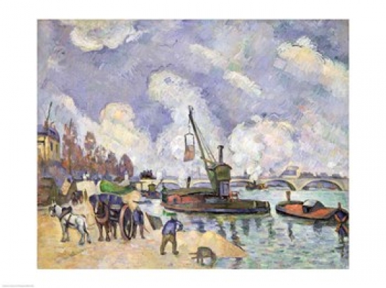 Quai De Bercy Paris Poster Print by Paul Cezanne - 24 x 18 in.