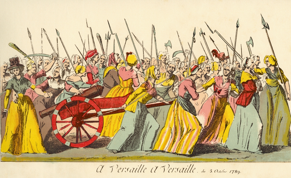 Picture of Design Pics March of The Poissardes Or Market Women To Versailles On 5th October 1789 During The French Revolution To Demand Bread & Justice From A Contemporary Print Poster Print, 18 x 11