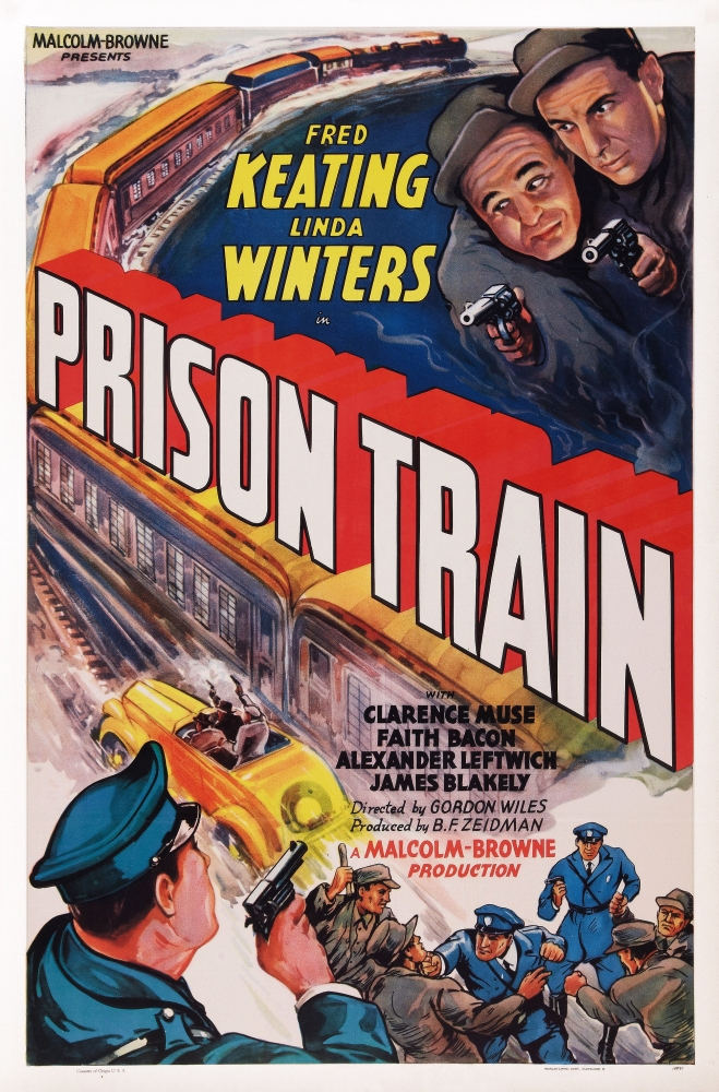 Everett Collection EVCM4DPRTREC001H Prison Train US Poster Art Fred Keating Right 1938 Movie Poster Masterprint, 11 x 17