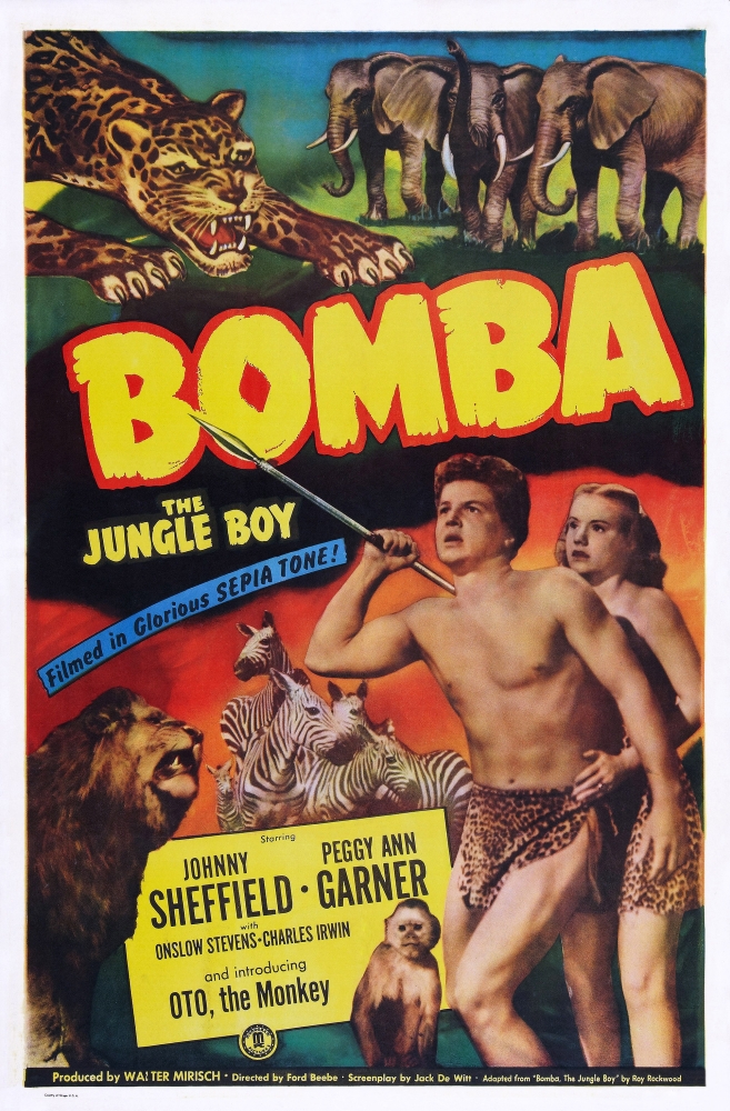 Everett Collection  Bomba The Jungle Boy From Left - Johnny Sheffield Peggy Ann Garner 1949 Movie Poster Masterprint, 24 x 36 - Large -  Posterazzi, EVCM8DBOTHEC001HLARGE