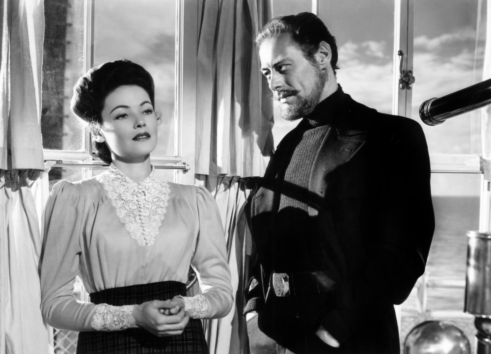 Everett Collection EVCMBDGHANEC003HLARGE The Ghost & Mrs. Muir Gene Tierney Courtesy Everett Collection Photo Print, 28 x 22 - Large