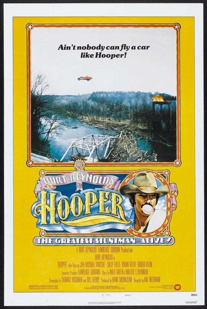 Everett Collection  Hooper US Poster Burt Reynolds 1978 Warner Brothers & Courtesy Everett Collection Movie Poster Masterprint, 11 x 17