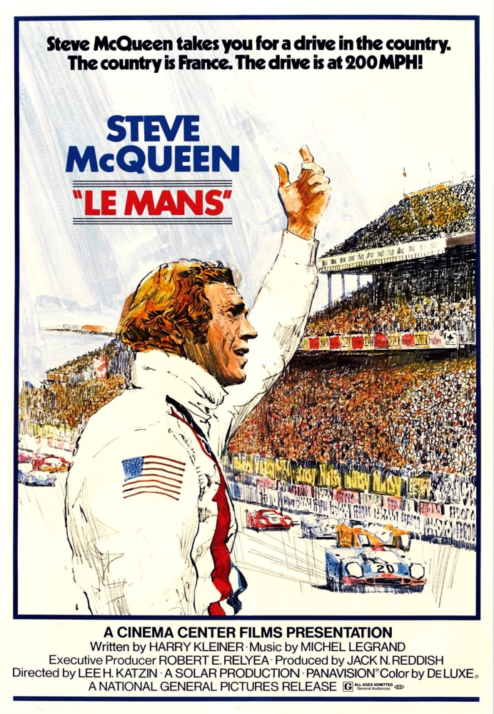 Everett Collection EVCMMDLEMAEC002HLARGE Le Mans Steve Mcqueen 1971 Movie Poster Masterprint, 24 x 36 - Large -  Posterazzi