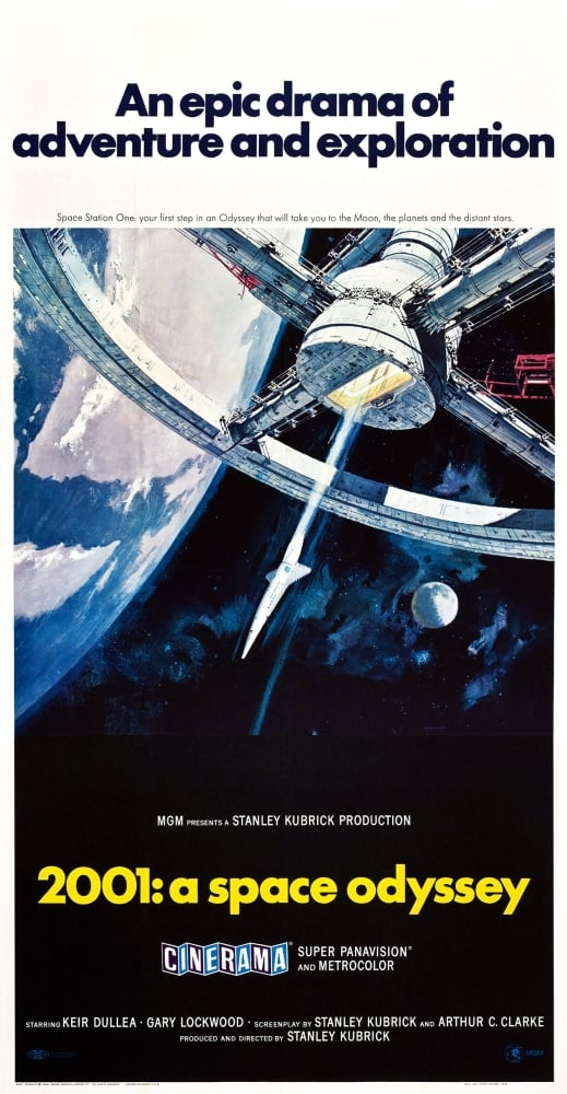 Everett Collection EVCMMDTWTHEC003HLARGE 2001 - A Space Odyssey US Poster 1968 Movie Poster Masterprint, 24 x 36 - Large