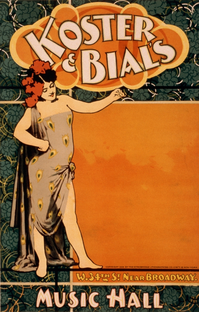 PPHPDA66970LARGE Strobridge & Co. Lith. Koster & Bials Music Hall C.1896-2 Poster Print by Strobridge & Co. Lith., 24 x 36 - Large