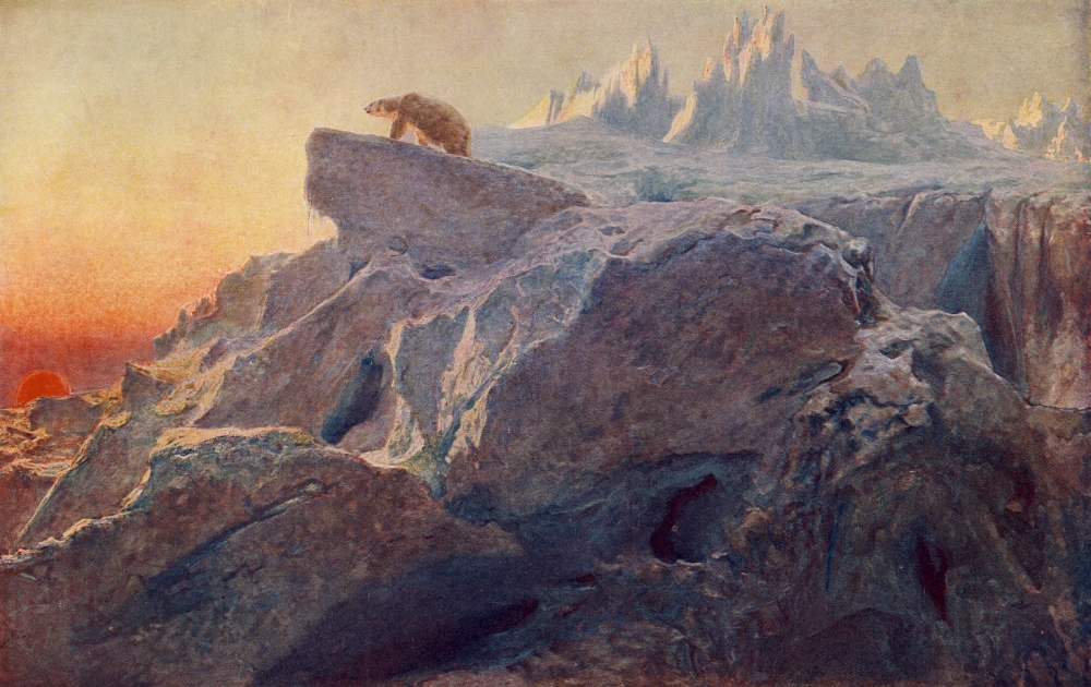 Beyond Man's Footsteps Poster Print by Briton Riviere - 18 x 24