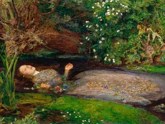 Ophelia Poster Print by John Everett Millais, 11 x 14 - Small