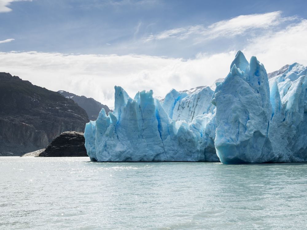Grey Glacier & Grey Lake Torres Del Paine National Park Torres Del Paine Poster Print - 17 x 13 in.