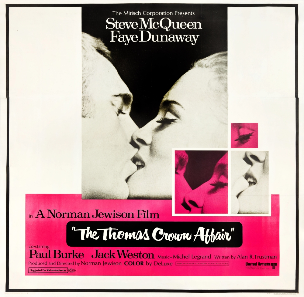 Everett Collection EVCMCDTHCREC015LARGE The Thomas Crown Affair Movie Poster Masterprint, 28 x 22 - Large