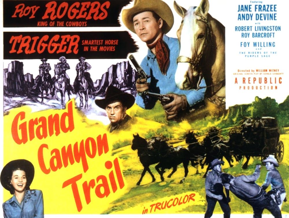 Everett Collection  Grand Canyon Trail From Left In Color - Jane Frazee Andy Devine Roy Rogers 1948 Movie Poster Masterprint, 28 x 22 - Large -  Posterazzi, EVCMSDGRCAEC021HLARGE