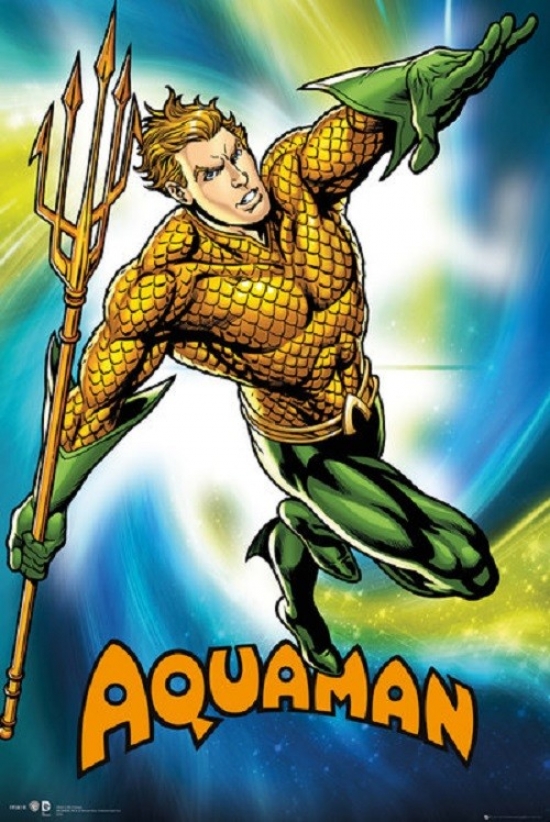 XPE160485 Dc Comics Aquaman Poster Print, 24 x 36