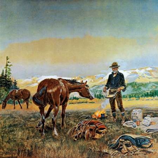 Partners Poster Print by Charles M. Russell, 24 x 24 - Large