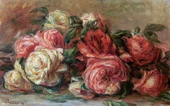 Discarded Roses Poster Print by Pierre-Auguste Renoir - 12 x 18 - Small