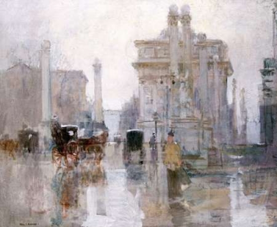 Bentley Global Arts PDX267873LARGE After The Rain The Dewey Arch Madison Square Park New York Poster Print by Paul Cornoyer, 20 x 24 - Large