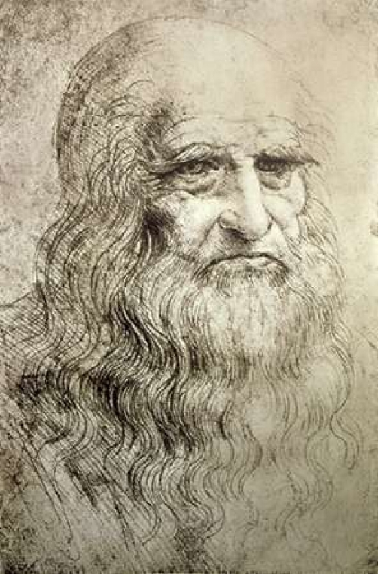 Self-Portrait C1515 Poster Print by Leonardo Da Vinci, 12 x 18 - Small