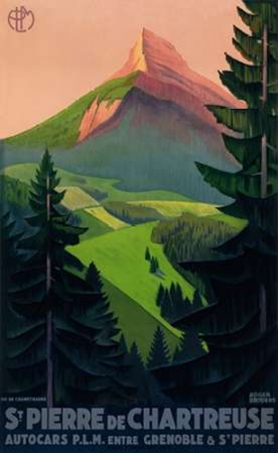 Bentley Global Arts PDX295895SMALL St. Pierre De Chartreuse Poster Print by Roger Broders, 12 x 18 - Small